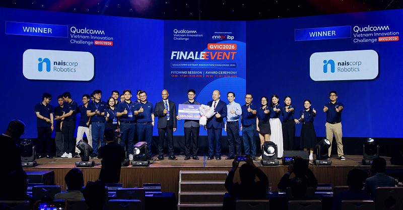 Robot AI giành giải nhất cuộc thi đổi mới sáng tạo Qualcomm Việt Nam 2026